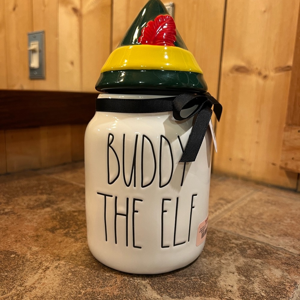 Rae Dunn “ Buddy The Elf” Canister